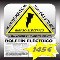 oferta certificado electrico, mas informacion